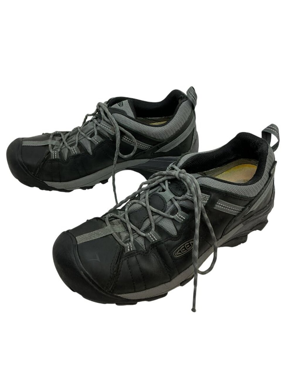 Keen Targhee ll Lowtop Waterproof Leather Hiking Shoes Mens 10 Black Gray